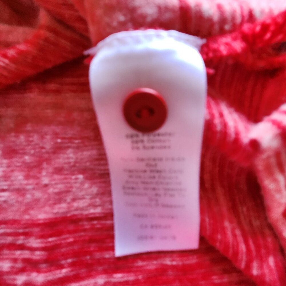 T By Talbots Woman's Size XL Heather Pink & Red Striped Long Sleeve Pullover Top - Picture 15 of 15